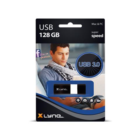 Wave USB 3.0 128GB, USB 3.0 (3.1 Gen 1) , Type-A, Cuffia, Nero, Bianco - Foto 1